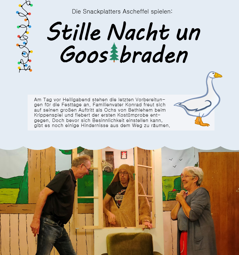 Stille Nacht un Goosbraden